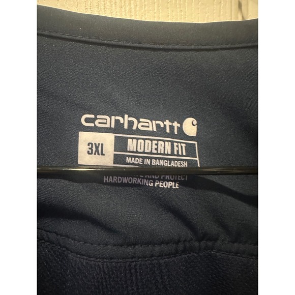 Carhartt Tops - Carhartt Liberty Navy Blue V-Neck Scrub Top Modern Fit 3XL Medical Nursing